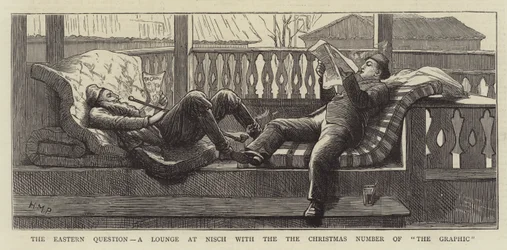 The Eastern Question, salon w Nisch ze świątecznym numerem grafiki